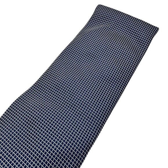 Hermés Paris Men's Classic Black Checked Tie 100% Silk - Picture 5 of 8